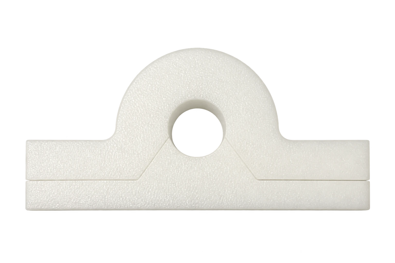 White plastic split hopper bearing