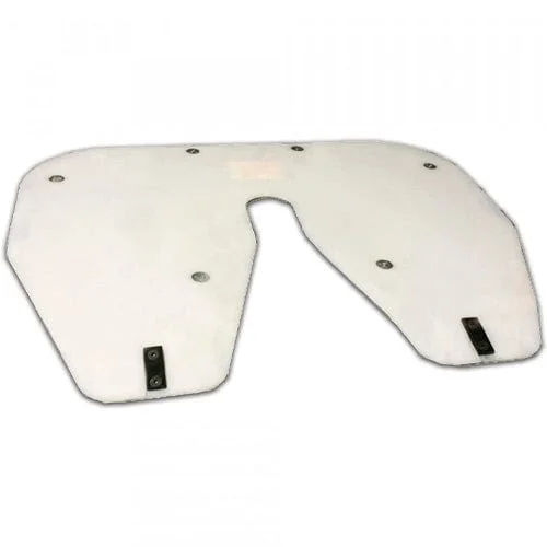 White Jost fifth-wheel skid plate